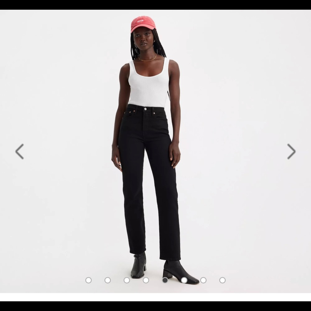 levi’s wedgie fit black jeans size 25